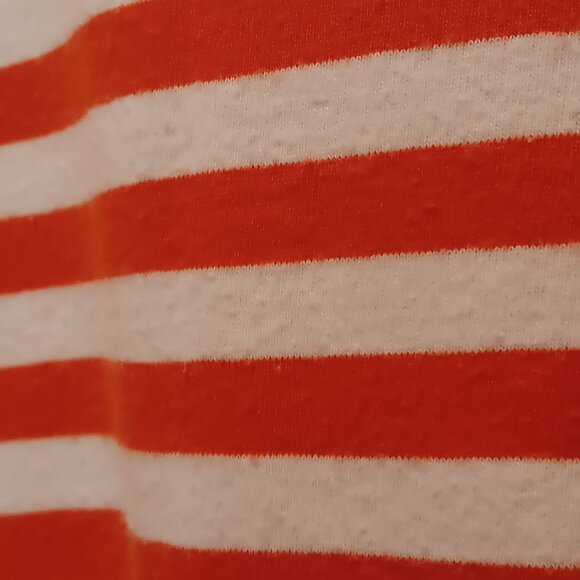 MICHAEL Michael Kors plus size women's shoulder zipper orange & white T-shirt 3X - Picture 8 of 13